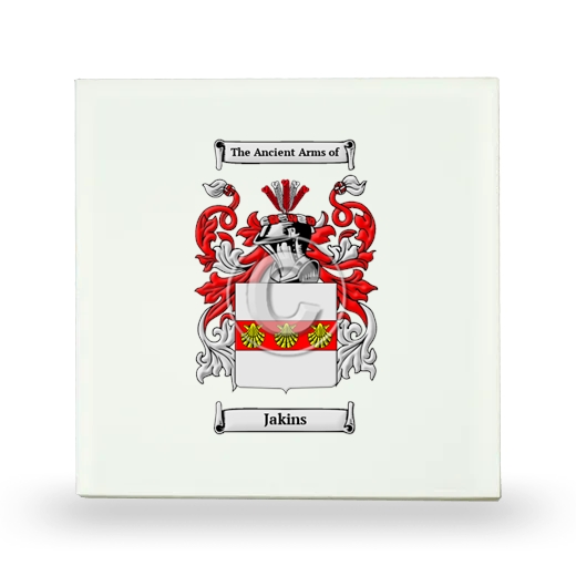 Jakins Small Ceramic Tile with Coat of Arms