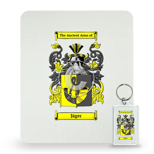 Jäger Mouse Pad and Keychain Combo Package