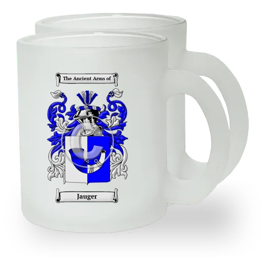Jauger Pair of Frosted Glass Mugs