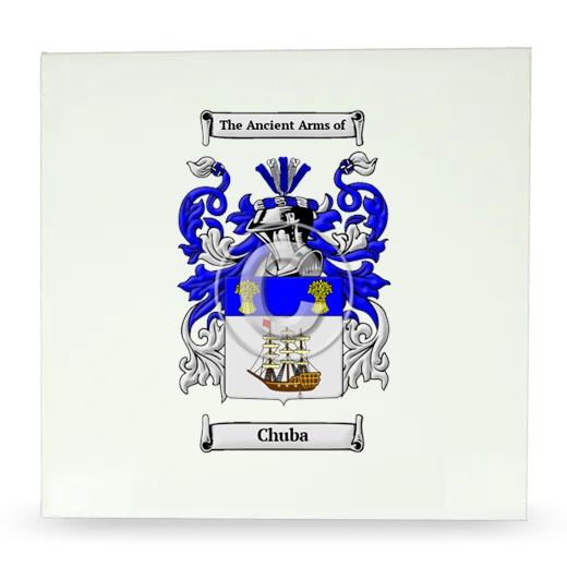 Chuba Large Ceramic Tile with Coat of Arms