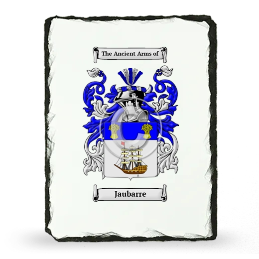 Jaubarre Coat of Arms Slate