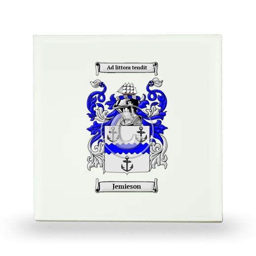 Jemieson Small Ceramic Tile with Coat of Arms