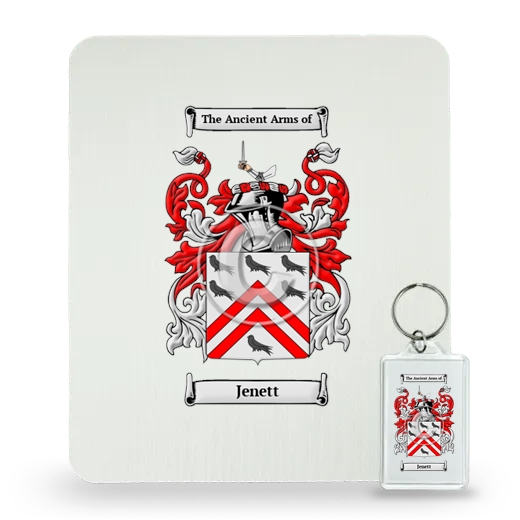 Jenett Mouse Pad and Keychain Combo Package