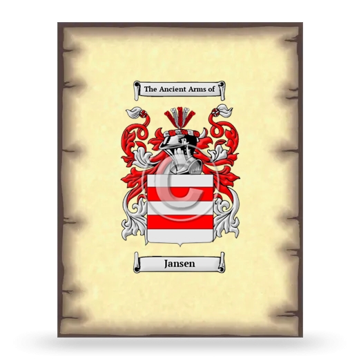 Jansen Coat of Arms Print