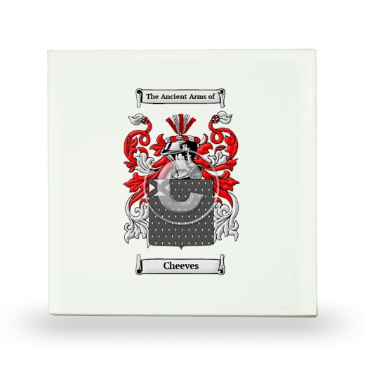 Cheeves Small Ceramic Tile with Coat of Arms