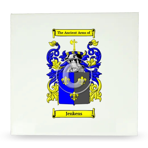 Jenkens Large Ceramic Tile with Coat of Arms