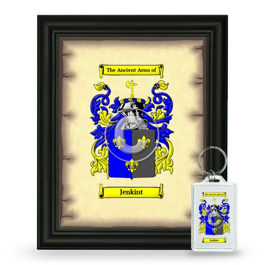 Jenkint Framed Coat of Arms and Keychain - Black