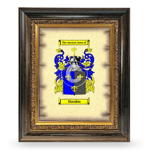 Shenkin Coat of Arms Framed - Heirloom