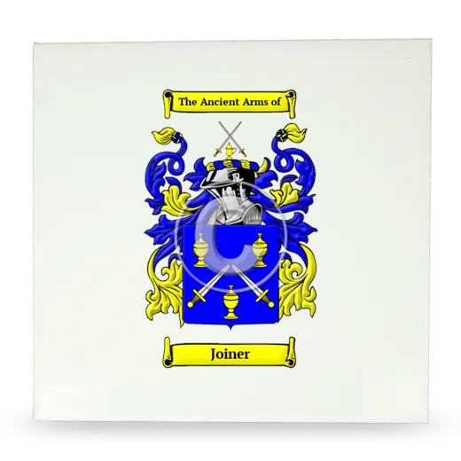 Joiner Large Ceramic Tile with Coat of Arms