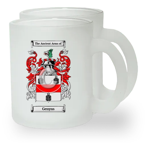 Genyns Pair of Frosted Glass Mugs