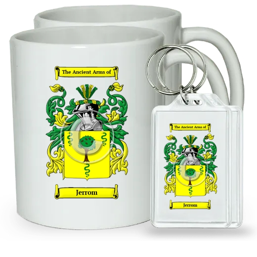 Jerrom Pair of Coffee Mugs and Pair of Keychains