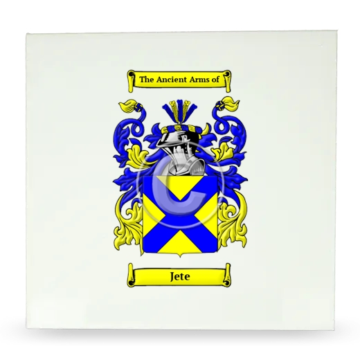 Jete Large Ceramic Tile with Coat of Arms