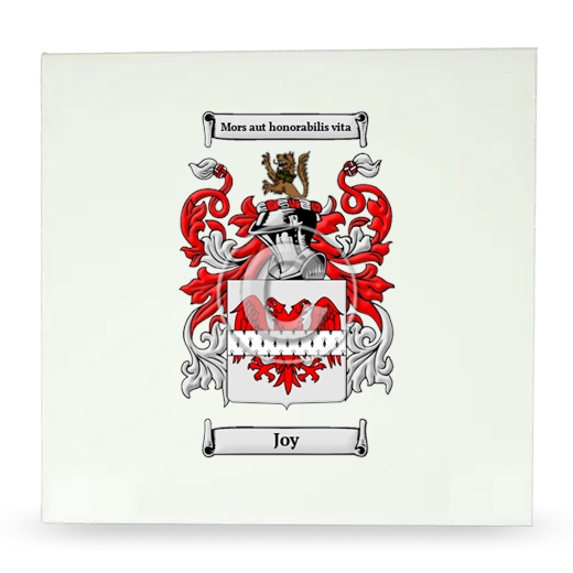 Joy Large Ceramic Tile with Coat of Arms