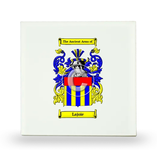 Lajoie Small Ceramic Tile with Coat of Arms