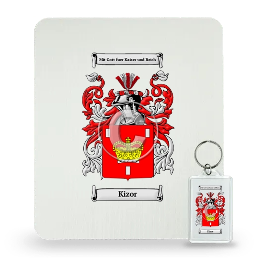 Kizor Mouse Pad and Keychain Combo Package