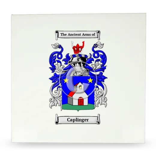 Caplinger Large Ceramic Tile with Coat of Arms