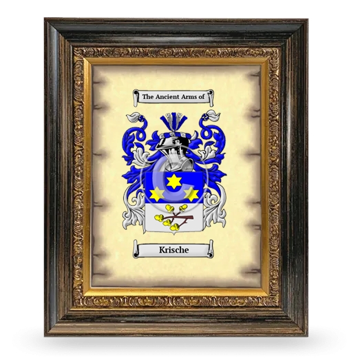 Krische Coat of Arms Framed - Heirloom