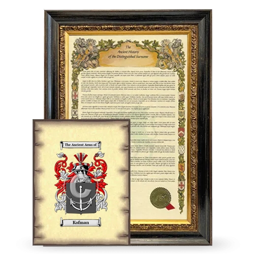 Kofman Framed History and Coat of Arms Print - Heirloom