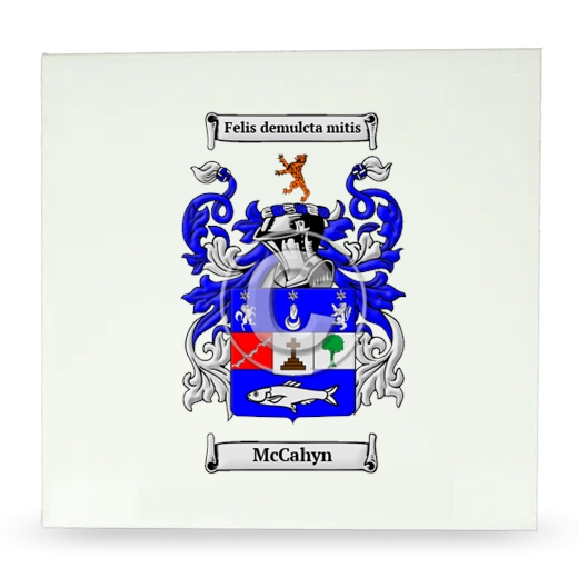 McCahyn Large Ceramic Tile with Coat of Arms