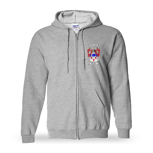 O'Kearney Unisex Coat of Arms Zip Sweatshirt