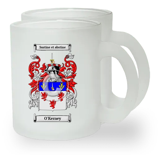 O'Kerney Pair of Frosted Glass Mugs