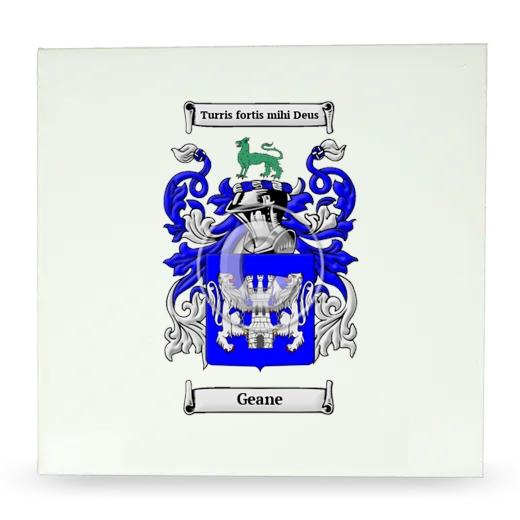 Geane Large Ceramic Tile with Coat of Arms