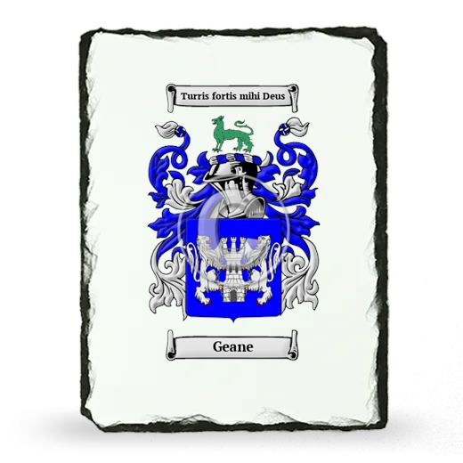 Geane Coat of Arms Slate