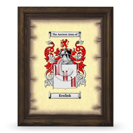 Kealink Coat of Arms Framed - Brown