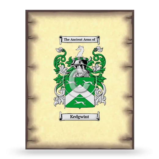 Kedgwint Coat of Arms Print