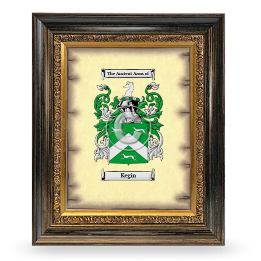 Kegin Coat of Arms Framed - Heirloom