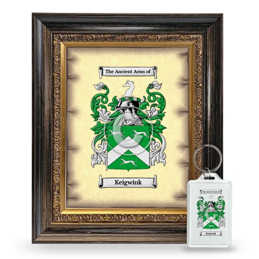 Keigwink Framed Coat of Arms and Keychain - Heirloom