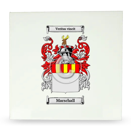 Marschall Large Ceramic Tile with Coat of Arms