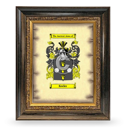 Keeler Coat of Arms Framed - Heirloom