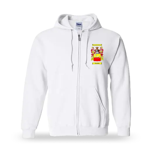 Chemlyke Unisex Coat of Arms Zip Sweatshirt - White