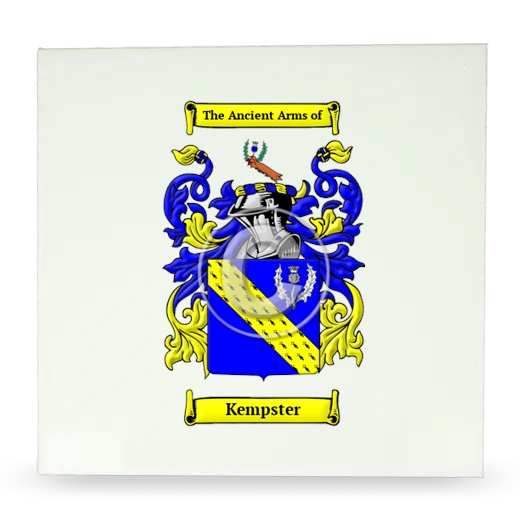 Kempster Large Ceramic Tile with Coat of Arms