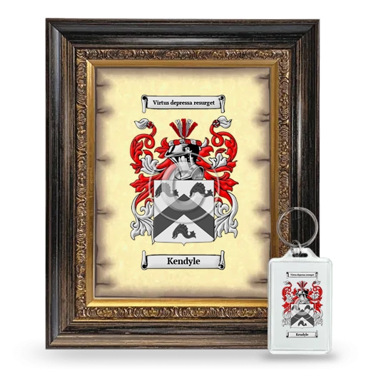 Kendyle Framed Coat of Arms and Keychain - Heirloom