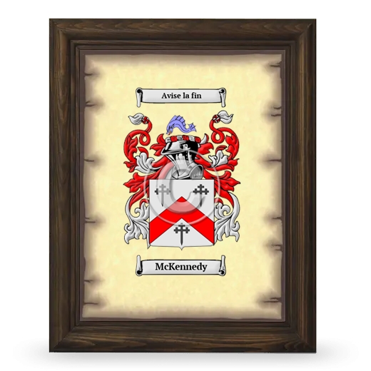 McKennedy Coat of Arms Framed - Brown