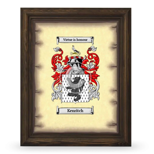 Kenritch Coat of Arms Framed - Brown