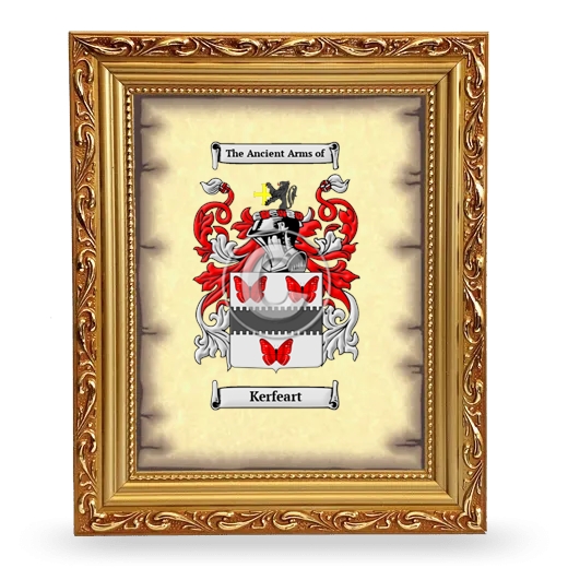 Kerfeart Coat of Arms Framed - Gold