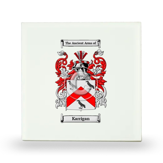 Karrigan Small Ceramic Tile with Coat of Arms