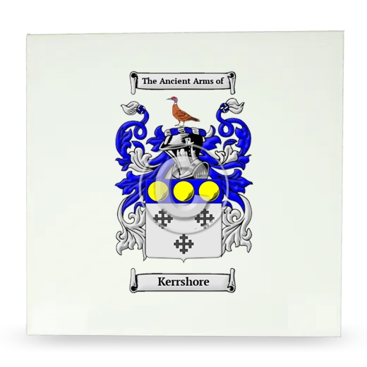 Kerrshore Large Ceramic Tile with Coat of Arms