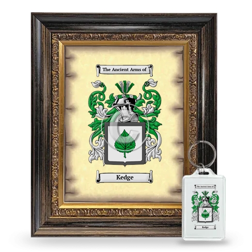 Kedge Framed Coat of Arms and Keychain - Heirloom