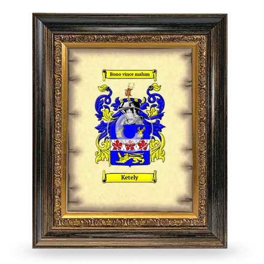 Ketely Coat of Arms Framed - Heirloom