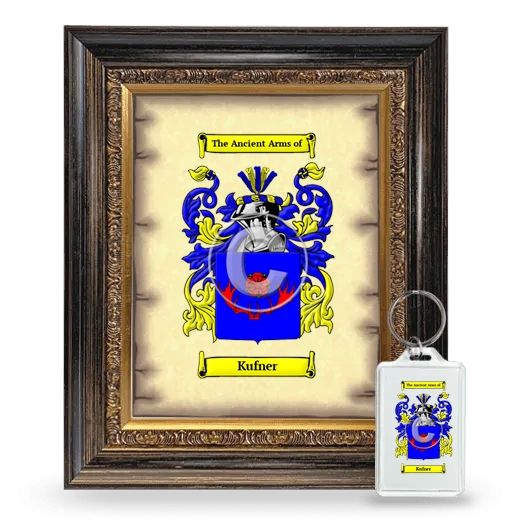 Kufner Framed Coat of Arms and Keychain - Heirloom