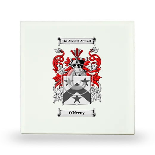 O'Neeny Small Ceramic Tile with Coat of Arms