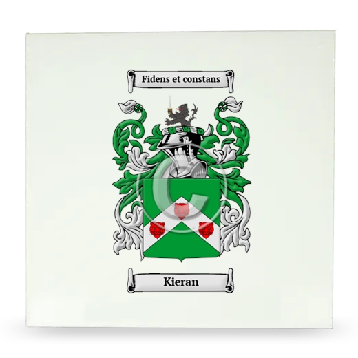 Kieran Large Ceramic Tile with Coat of Arms