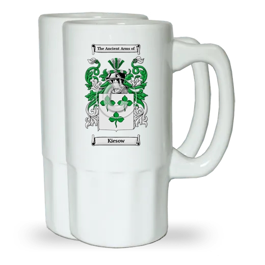 Kiesow Pair of Beer Steins