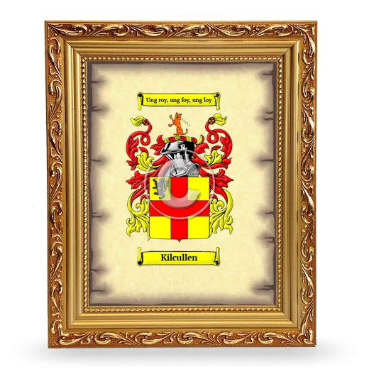 Kilcullen Coat of Arms Framed - Gold