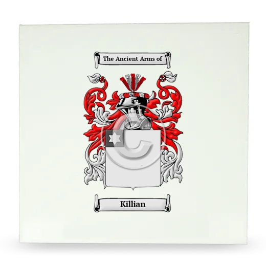 Killian Large Ceramic Tile with Coat of Arms