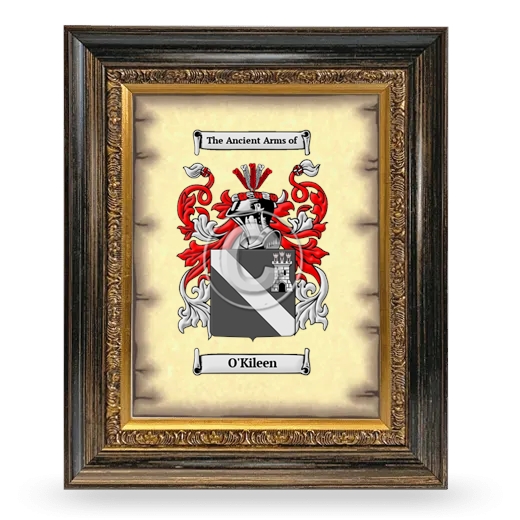 O'Kileen Coat of Arms Framed - Heirloom